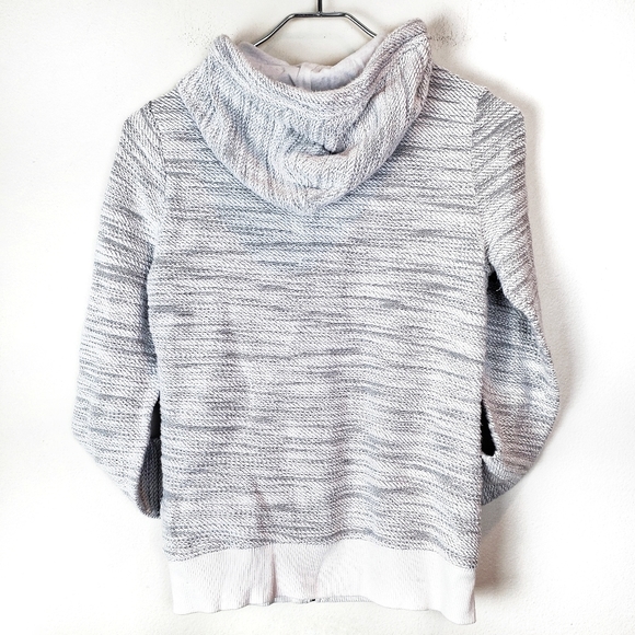 HOLLISTER Women's Gray Ribbed Cotton Blend Baja Hoodie Size: X-Small - Picture 5 of 5